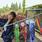 55 см Koi Nobori Carp Wind Socks Koinobori яркий флаг рыбы Подвесной Настенный декор F3ME