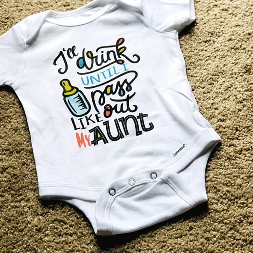 Комбинезоны для тети я пью пока не выйду как моя тетя детские комбинезоны