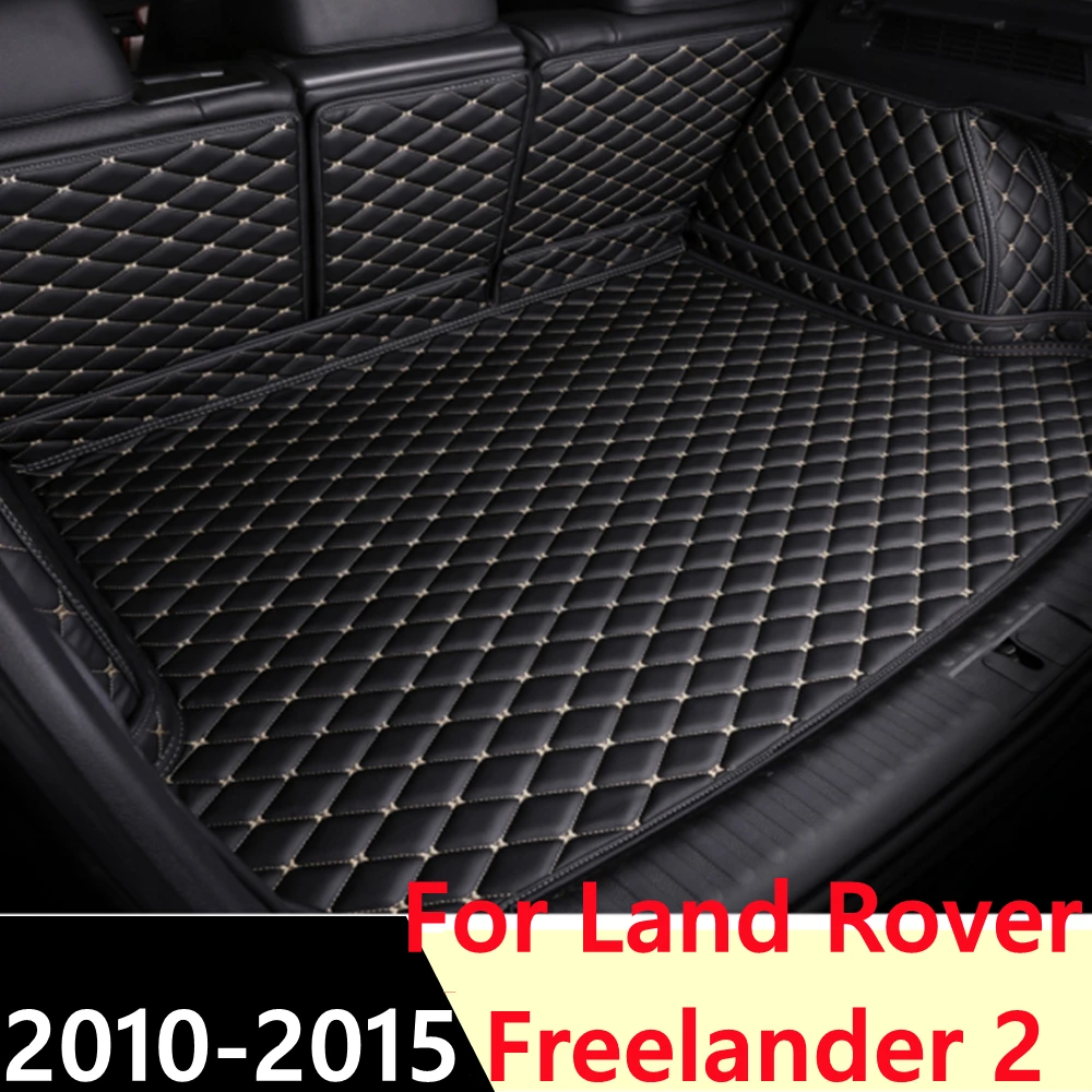 

SJ Custom Fit Full Set Waterproof Car Trunk Mat Tail Boot Liner Cargo Rear Pad Cover For Land Rover Freelander 2 2010 2011-2015