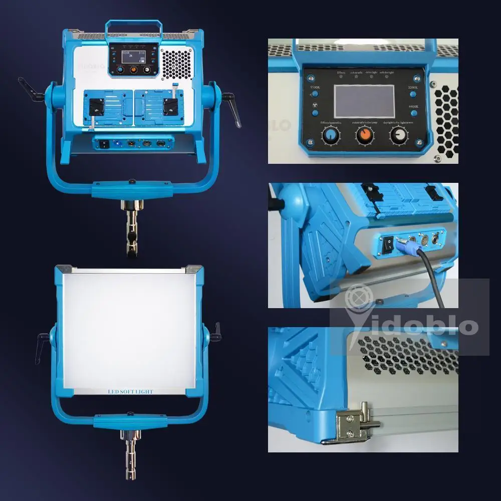 

Yidoblo AI-2000C 200W RGB led Panel Light with 12 Lighting Effects Light high Brightness Multi Control for Studio Film Shooting