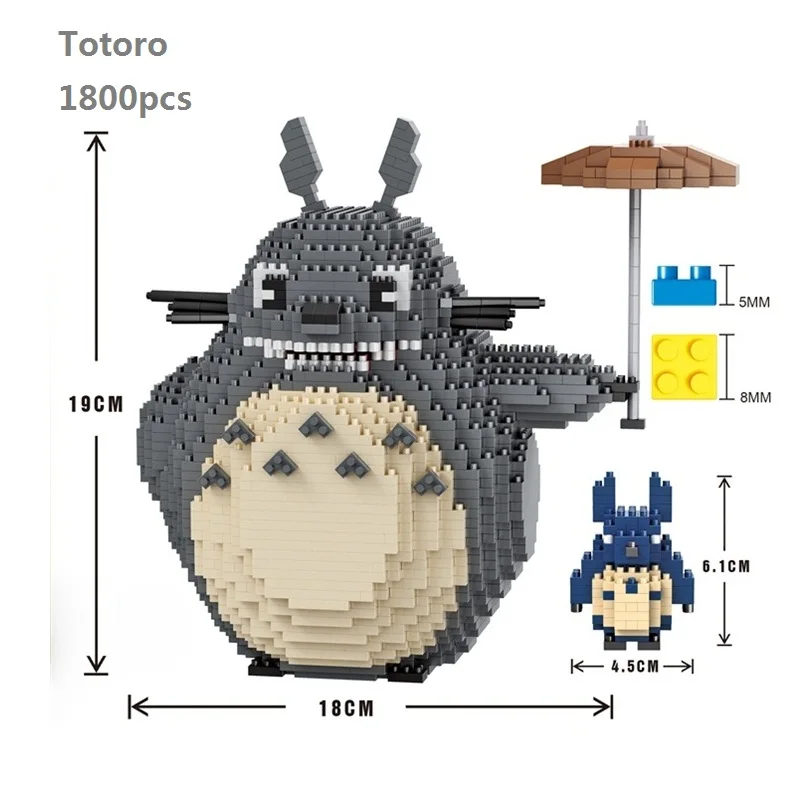 

Balody Mini Blocks Big Size Alvin DIY Building Toys 2in1 Totoro Bricks Cute Cartoon Model Juguetes for Kids Gift Christmas 16007