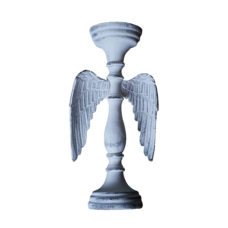 Скандинавский подсвечник в виде ангела Рождественский романтический стиле