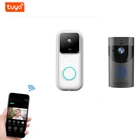 Беспроводной дверной звонок Tuya с камерой, глазок, телефон, видеодомофон для квартиры, уличная Wi-Fi сигнализация, товары для умного дома