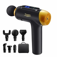 digital lcd display massage gun electric muscle massager fascia gun for body relaxation fitness massager with portable bag
