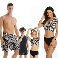 family mother and daughter dad son swimwear beach bath swimsuits bikini mom and daughter matching dresses party