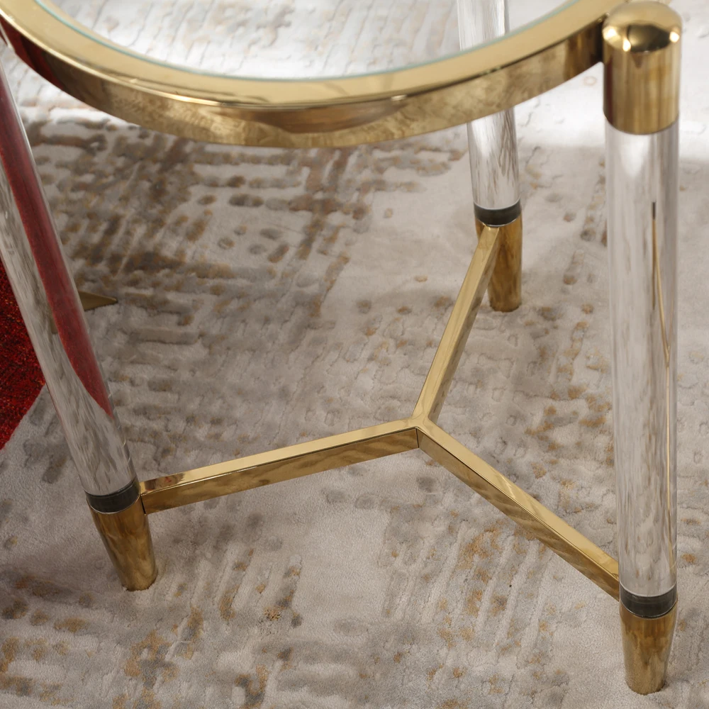 Круглый прикроватный столик Sol для гостиной роскошный стильный кофейный мебель