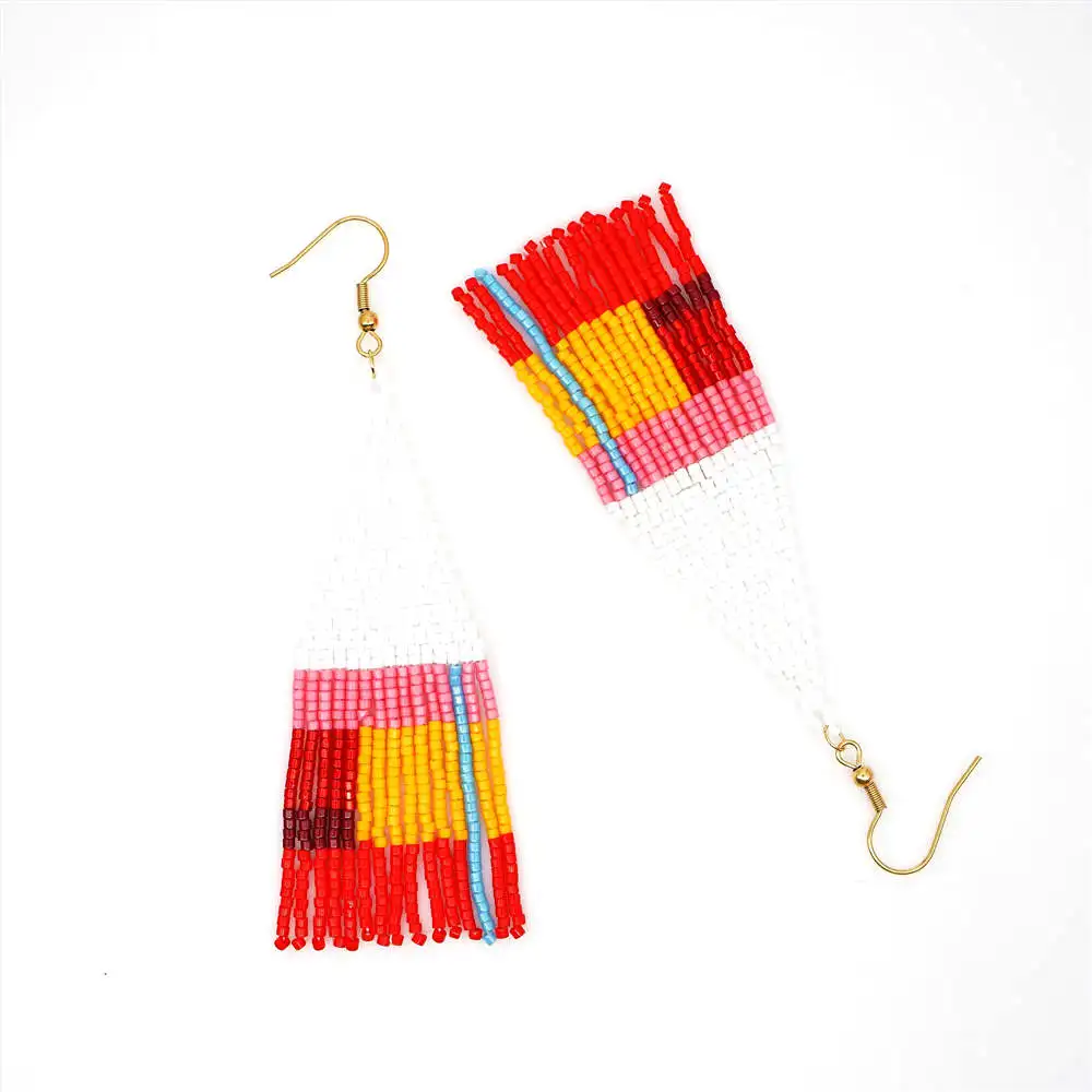Go2boho богемные серьги для женщин MIYUKI с бахромой серьги красочные Pendientes Boho ручной работы бисер для плетения летние модные украшения