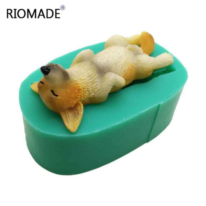 Силиконовая форма для мастики в виде собаки инструменты украшения тортов