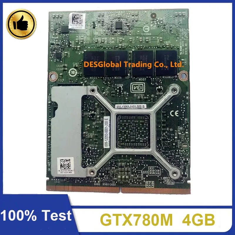 Оригинальная Видеокарта GTX 780M GTX780M 4 Гб VGA для Dell Alienware M17X R5 R4 M18X R2 R3 DDR5 | Компьютеры и