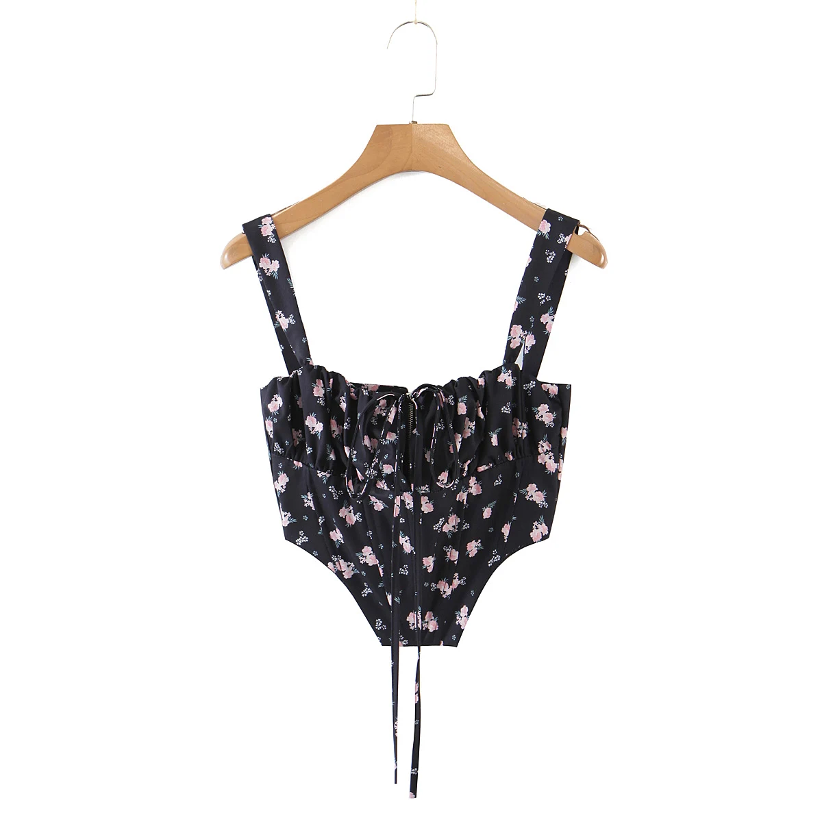 

JC·KILIG 2021 Summer New Floral Idyllic Sweet Suspender With Fishbone Waistcoat L9775