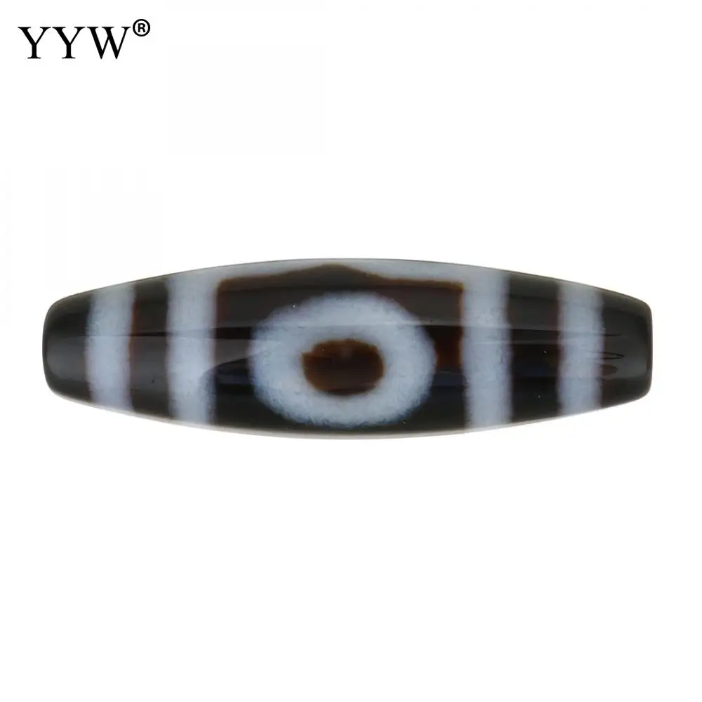 Бусины Из Натурального тибетского агата и оникса, 38 х12 мм, 1 шт.