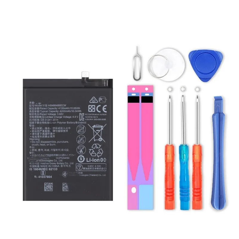 

Аккумулятор HB486486ECW, 4200 мА · ч, для Huawei P30 Pro, Mate 20 Pro