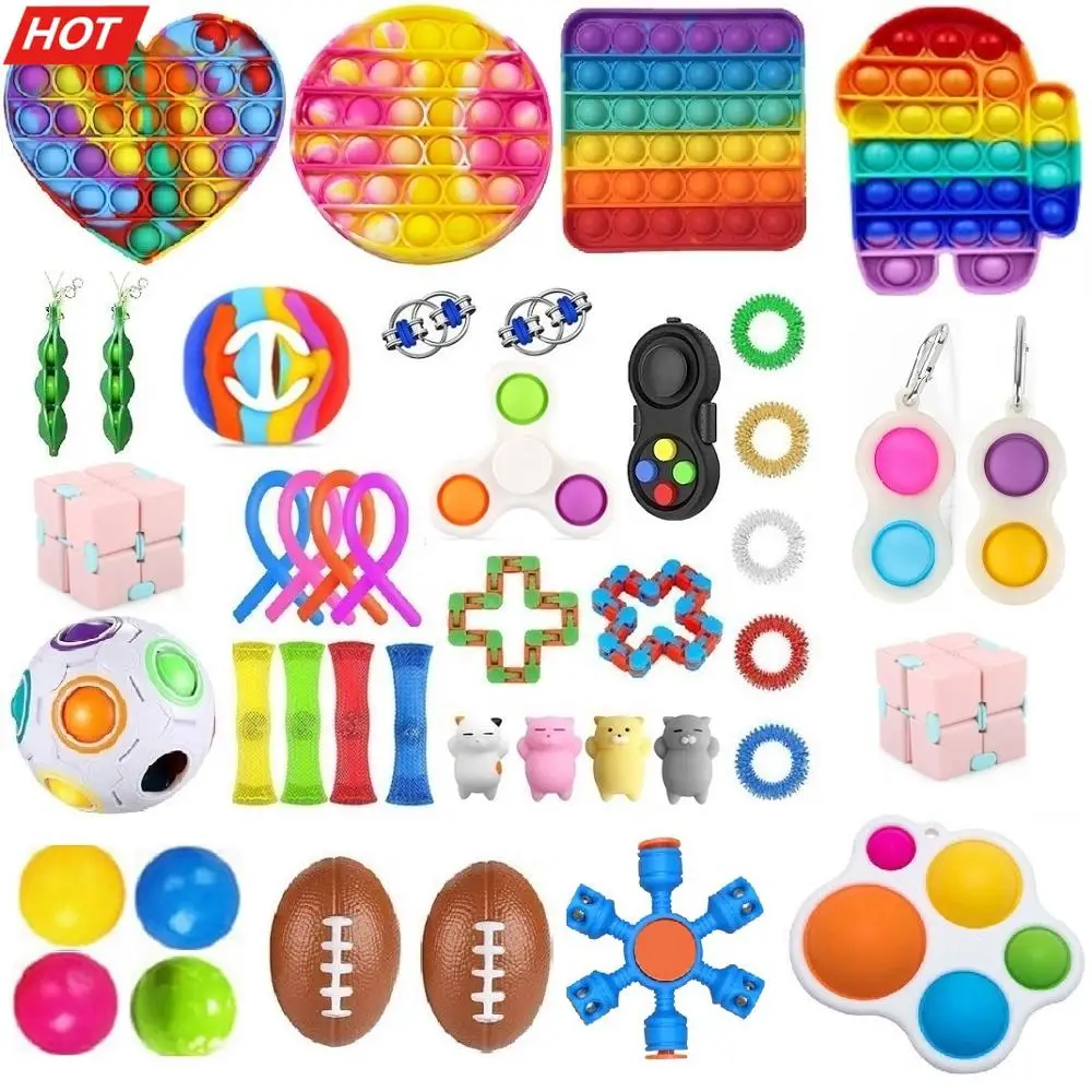 

Непоседа куб игрушки 20/23/24/32 шт. в лоте; Сенсорная игрушка набор антистресс для сброса аутизм, тревожность, игрушка для снятия стресса в пузыр...