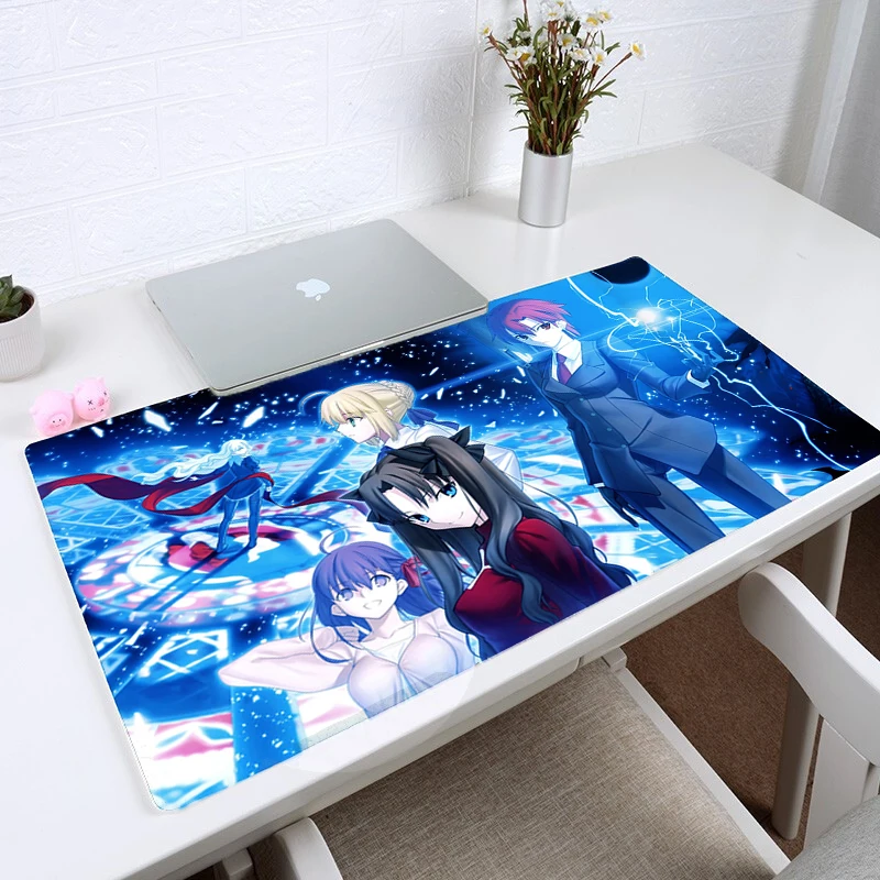 

Fate Crown Anime Large Mouse Pad Gamer Otaku Locking Edge Gaming MousePad Cartoon XL Laptop Computer Desk Keyboard Mat