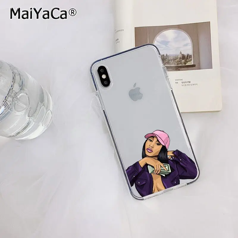 MaiYaCa Розовый сделать деньги не друзья каш черная голова девушка чехол для телефона для Apple iphone 11 pro 8 7 66S Plus X XS MAX 5S SE XR
