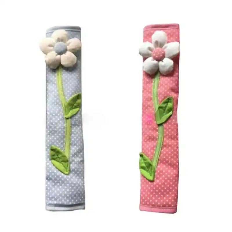 2 шт. украшенное пасторальным цветком в горошек двери/холодильник ручки крышки