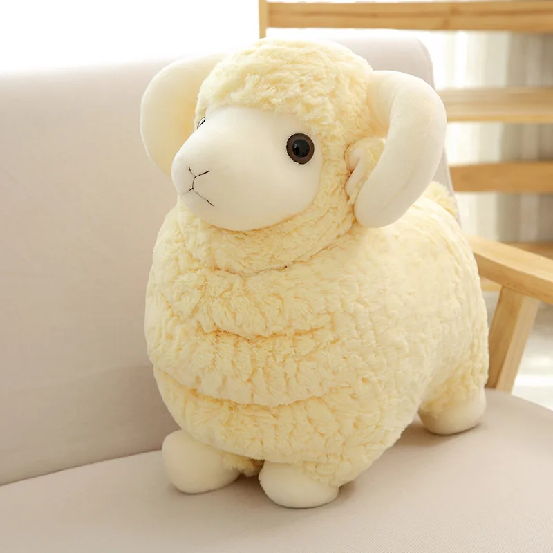 

Free ship 38/42cm cute sheep doll alpaca big stuffed animals children's toys cute soft toys anime pillow decorative pillows home