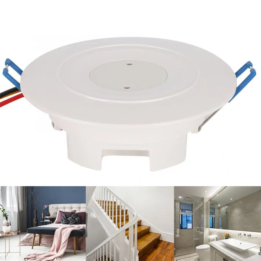 

Microwave Sensor Body Motion Detector Smart Light Switch for Corridor Embedded Ceiling Mount Switch Body Motion Detector