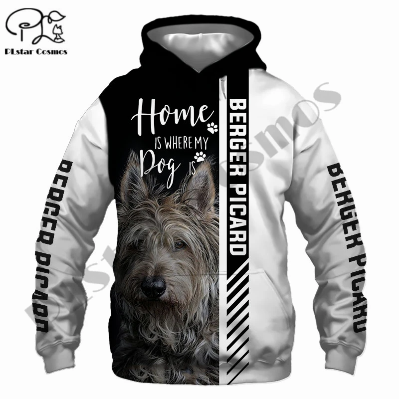 

PLstar Cosmos 3Dprinted Berger Newest Love Dog Pet Funny Harajuku Streetwear Unique Unisex Casual Hoodies/Sweatshirt/Zip A-6