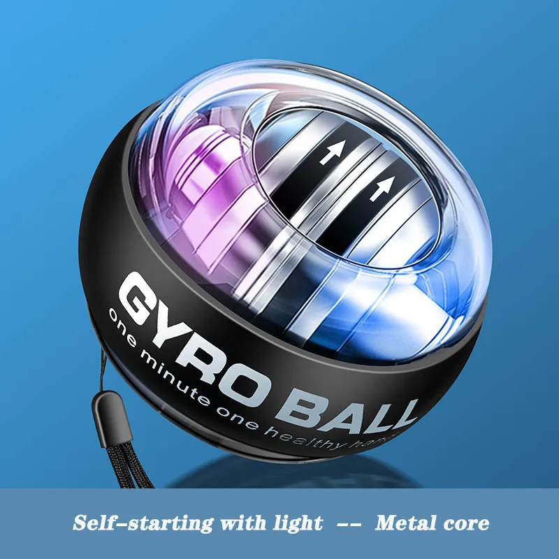 

LED Light Self-starting Power ball Wrist Power Hand Ball Muscle Relax Spinning Wrist Trainer Exercise Equipment Strengthener