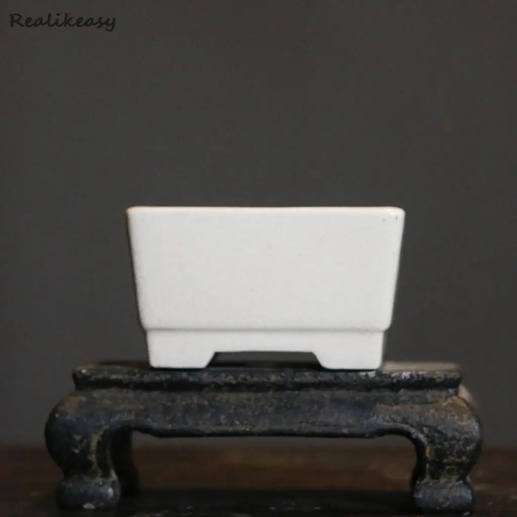 Цветочный горшок в китайском стиле из фиолетовой глины керамический бонсай