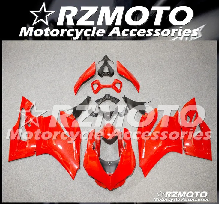 

Injection Mold New ABS Whole Fairings Kits For Ducati 899 1199 Panigale 2012 2013 2014 12 13 14 Bodywork set Nice red