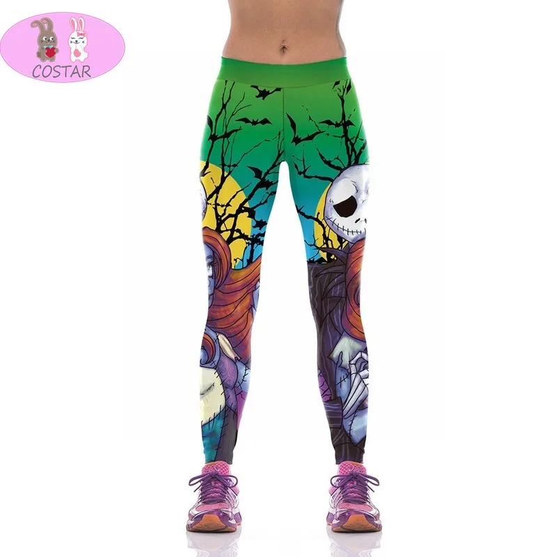 

COSTAR 2020 New Digital Print Pants Female Halloween Zombie Series Bodybuilding Pants