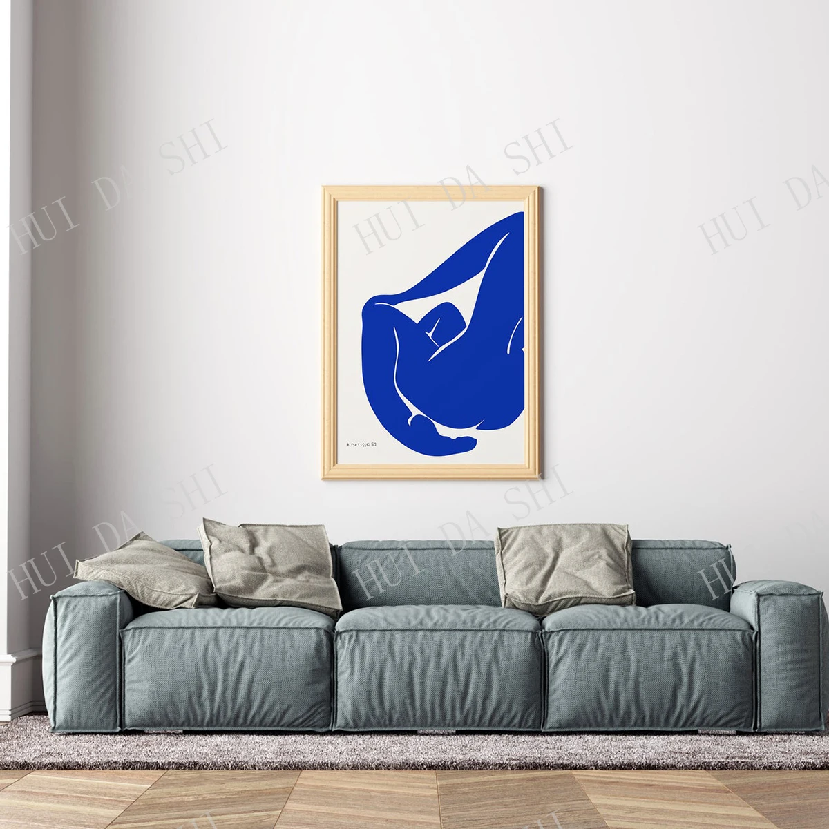 

Голубая искусственная печать Matisse, выставочный плакат Анри матиссе, настенное искусство с принтом, искусство