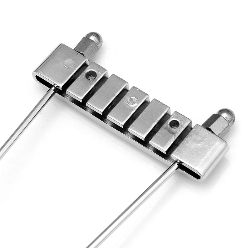 Chrome 6 String Guitar Tailpiece Trapeze Silvery Open Frame For Archtop | Спорт и развлечения