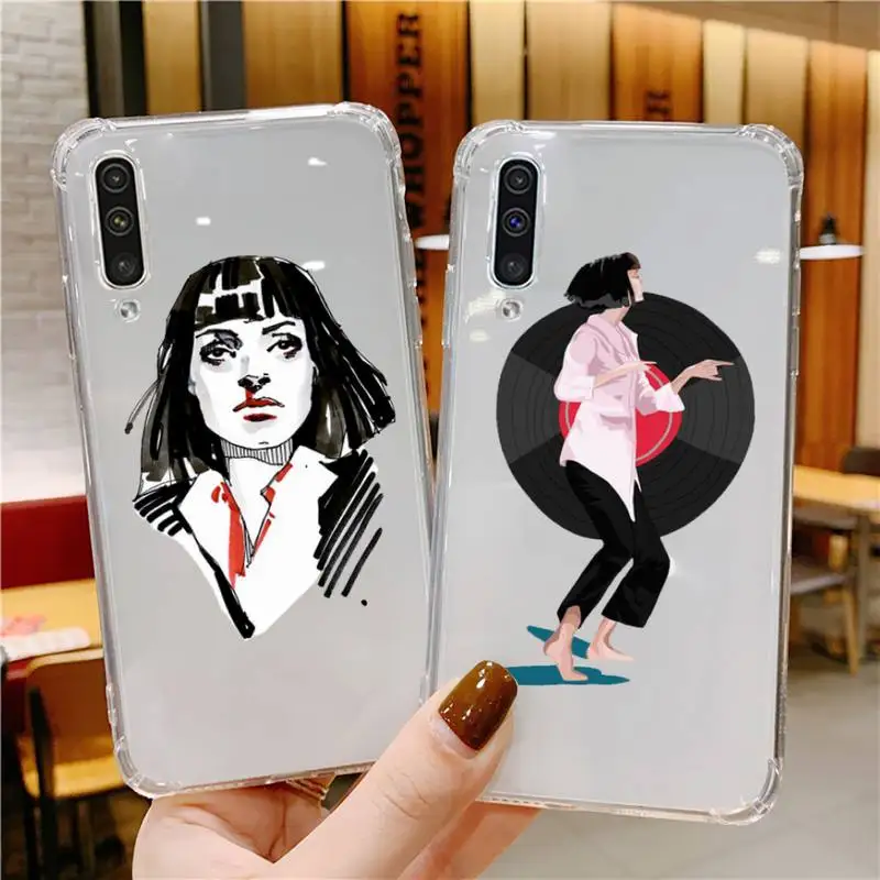 

Pulp Fiction Phone Case For Xiaomi Mi 11 Ultra Lite 10 Redmi Note 9 8 7 9a K30S K40 Pro Transparent Coque