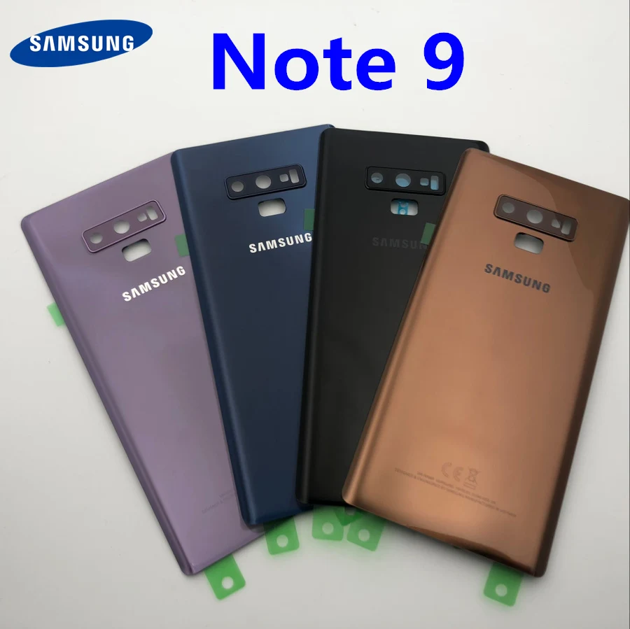 Note9 Замена заднего стекла для samsung Galaxy Note 9 N960 N960F N960P SM-N960F Крышка батарейного отсека задняя дверь Корпус чехол