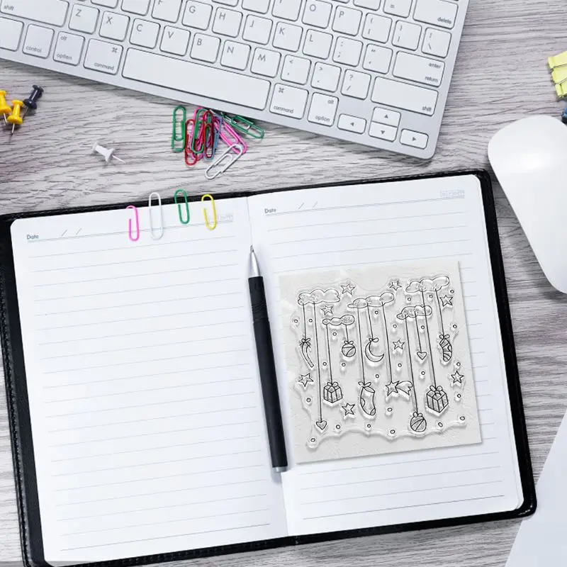 Облако Луна Звезда силиконовый прозрачный печать штамп сделай сам Скрапбукинг