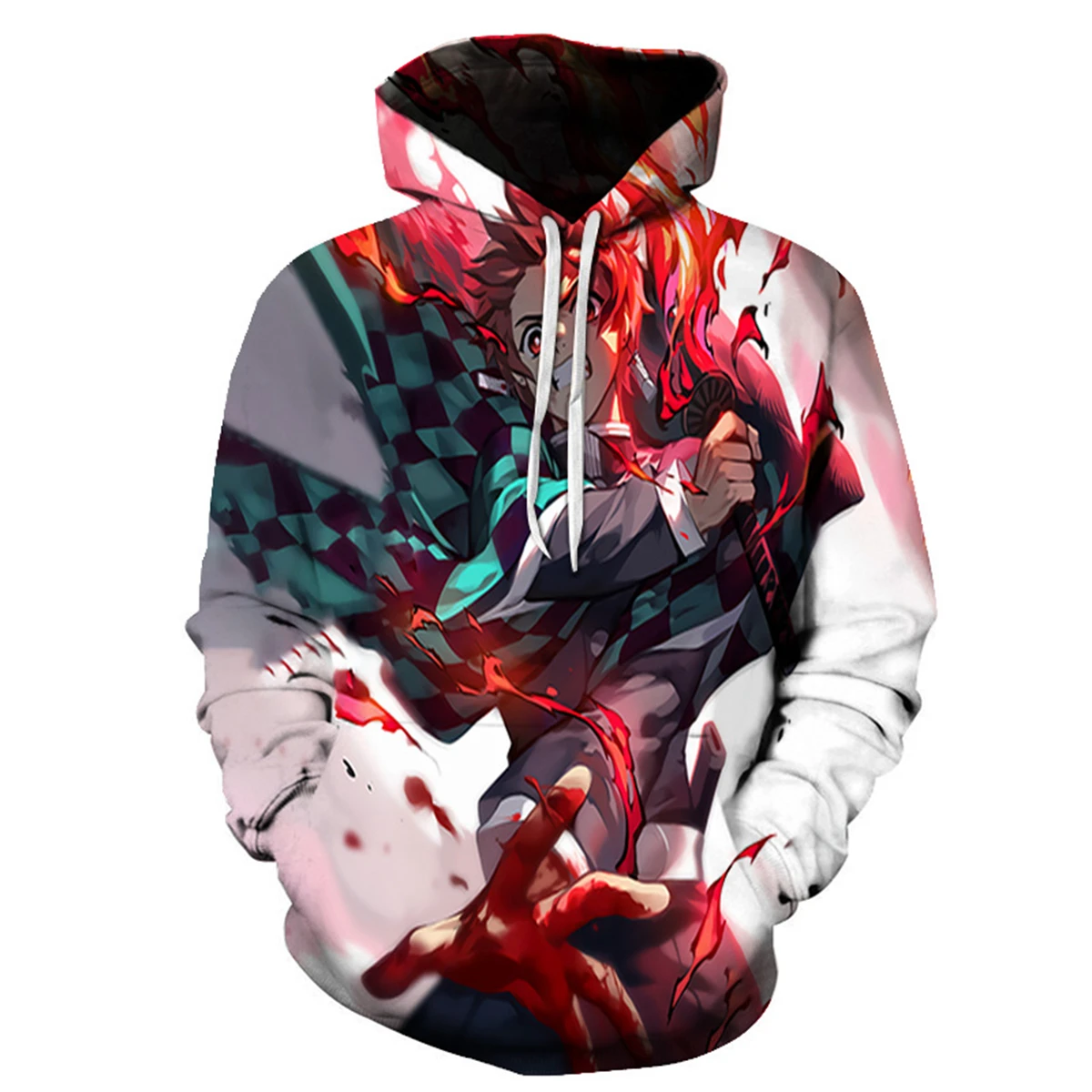 

3d Cartoon Demon Killer-S, Boy Hooded Sweater Spring and Autumn Men's and Women's Jacket Fashion Hooded Sweater Clothes Blade Gh