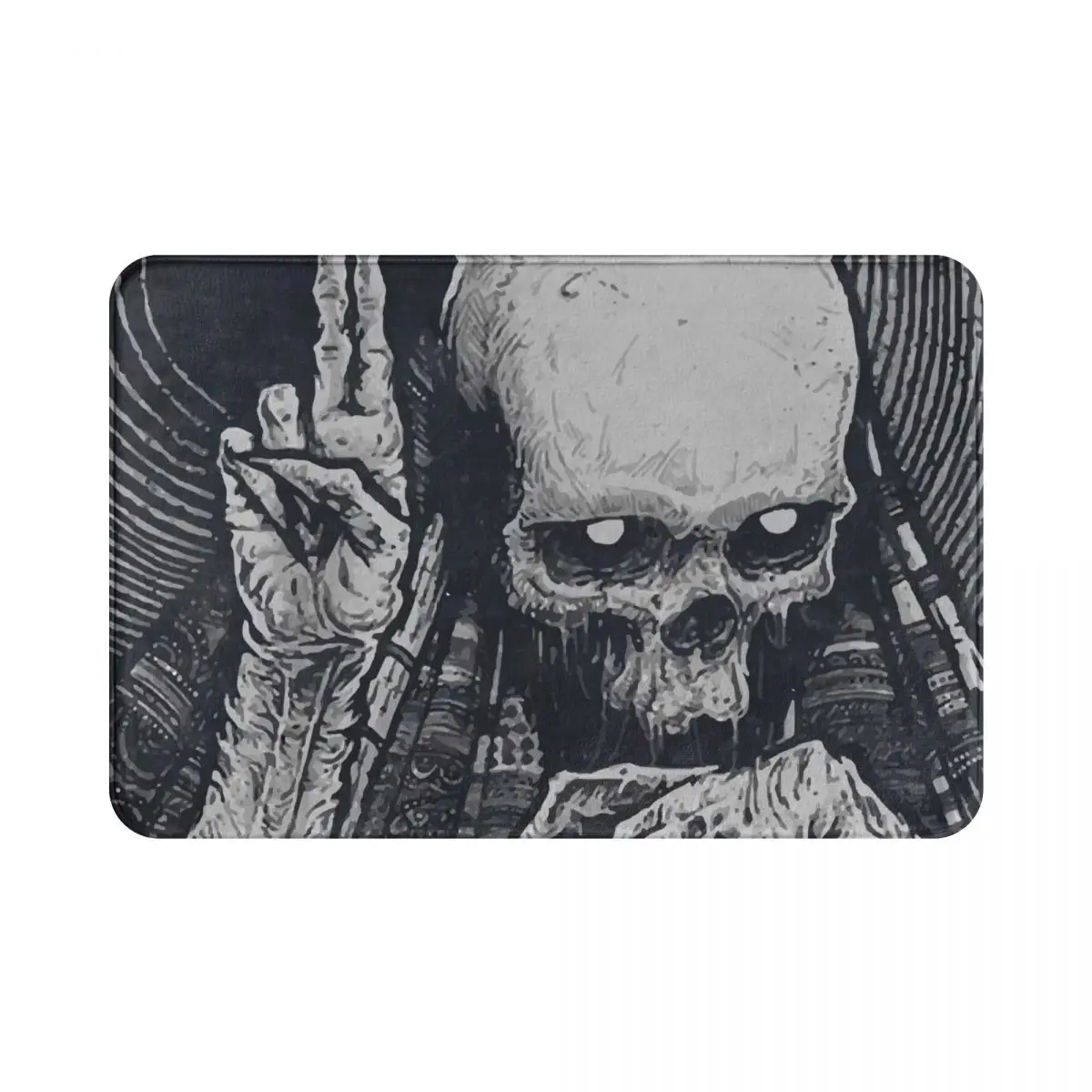 

Halloween decoration skull bath mat floor mat bathroom mat non-slip home party decoration