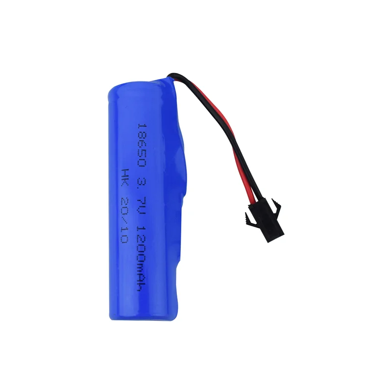 

18650 3.7V 1200mAh Lithium Battery+5-In-1 Charger For DE45 DE58 RC Car 1:14 Off-Road Four-Wheel Drive Drift Racing Spare Battery