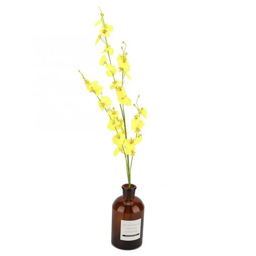 Танцующая леди Орхидея цветы из шелка искусственный цветок Oncidium украшение для