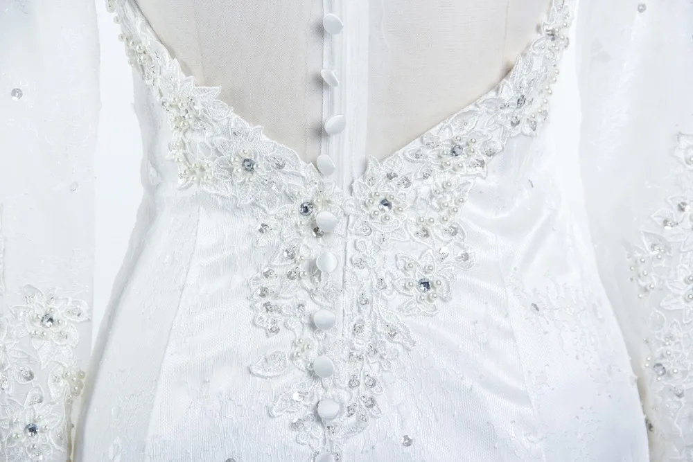 

Berta Lace Lace With Cloak Luxury Pearls See Through Bridal Gown Hollow Long Vestido De Noiva Sereia mother of the bride dresses