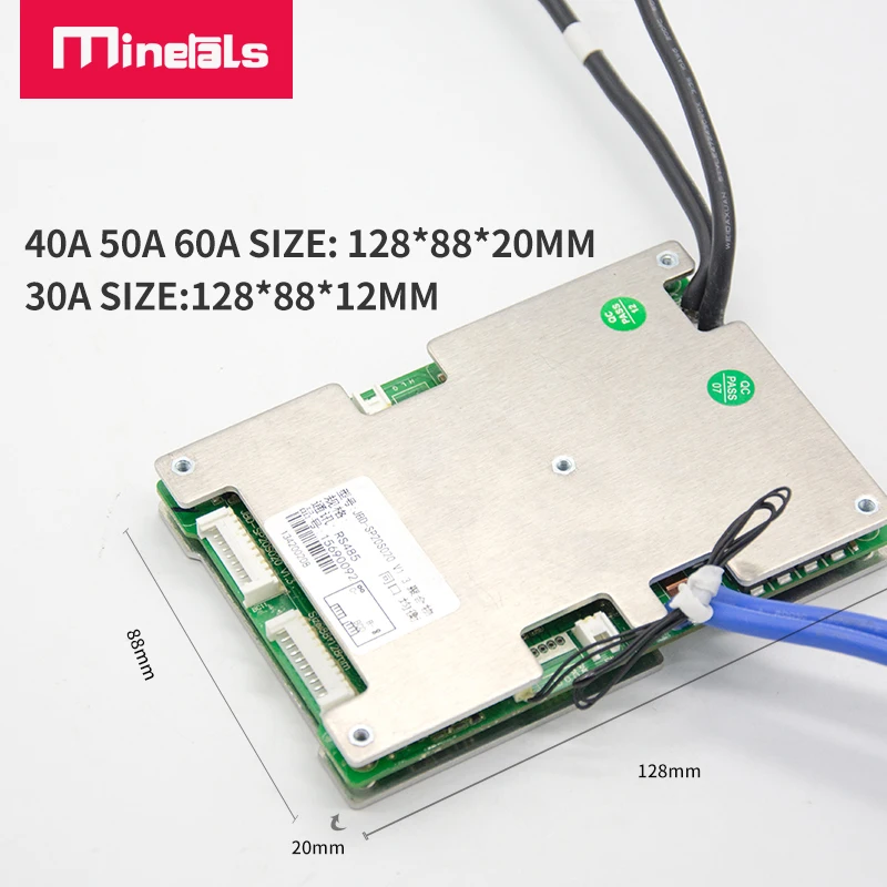 18С тройной Батарея Смарт Bluetooth BMS 30A 40A 50A 60A общий порт RS485/UART компьютер верхний