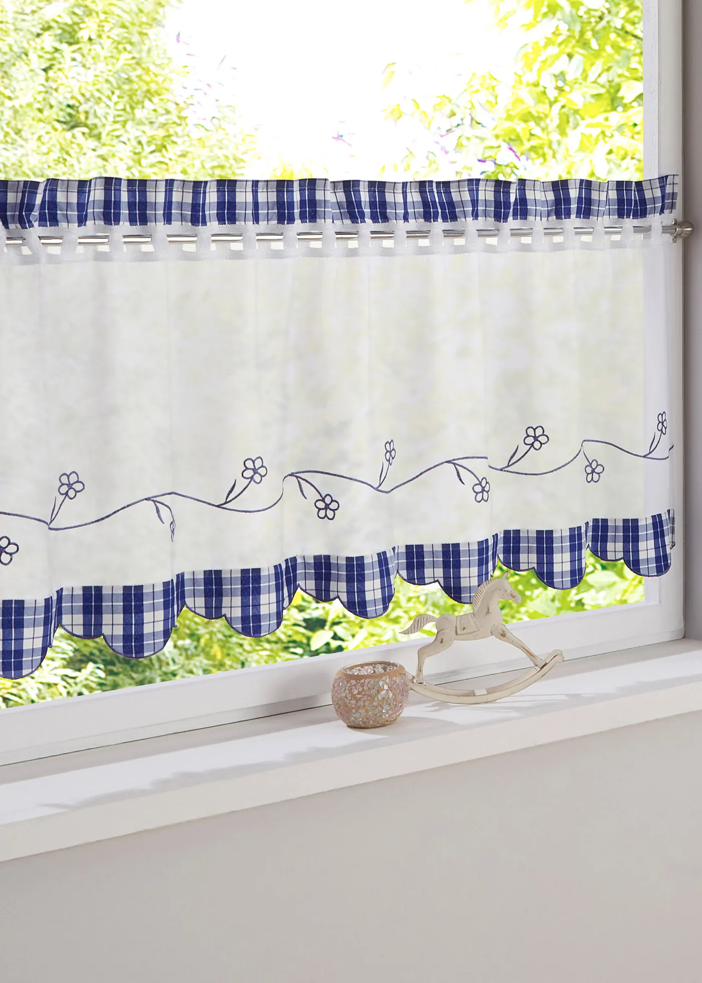Window Curtain Living Room Woven Built-in Polyester / Cotton Sheer Floral Roman Curtains Lower Open | Дом и сад