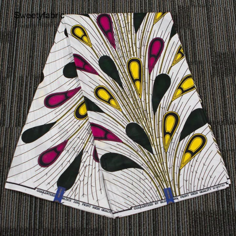 100% хлопчатобумажная африканская ткань высокого качества настоящие африканские
