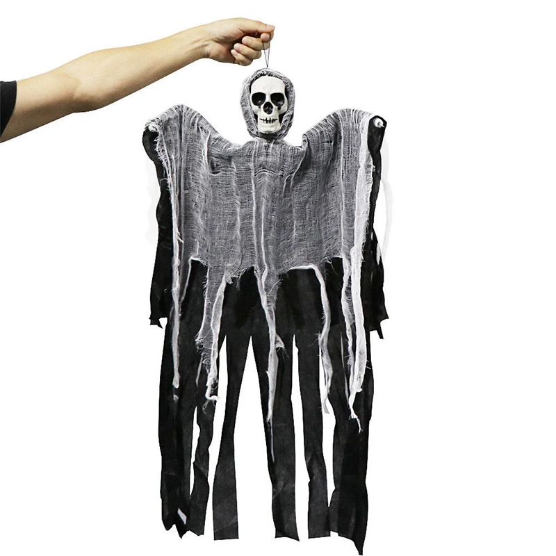 

Halloween Decorations Hanging Ghost Haunted House Hanging Grim Reaper Skull Horror Door Props Add An Atmosphere of Terror