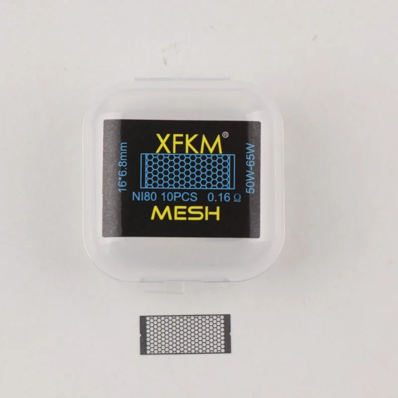 

10Pcs/Lot XFKM Mesh Style Coils A1 0.13Ohm S316 0.12Ohm Ni80 0.16Ohm Heating Coil Wire for Wotofo Profile RDA Unity RTA DIY Coil