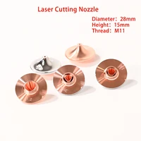 oem hsg high speed d28 h15 m11 laser cutting nozzle for penta sonic fiber head nozzles