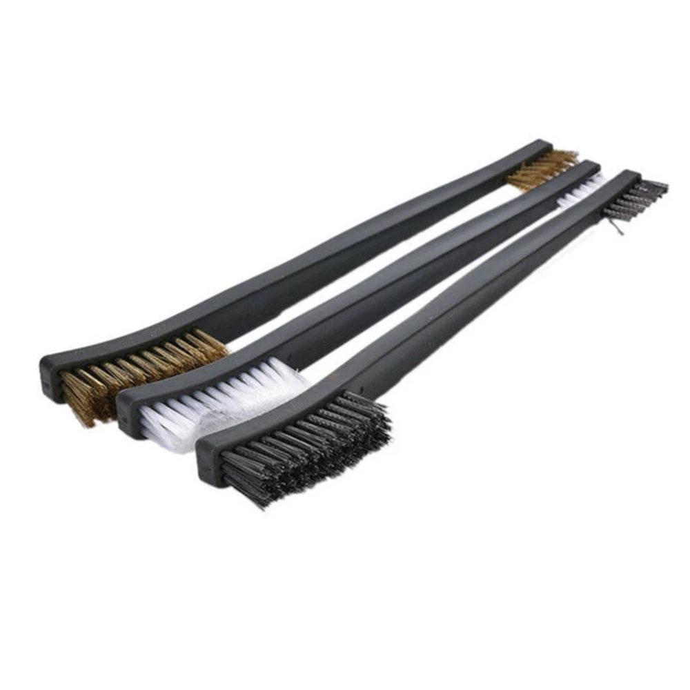 

Mini Wire Brush Black Brass Stainless steel Metal Rust remover Workshop