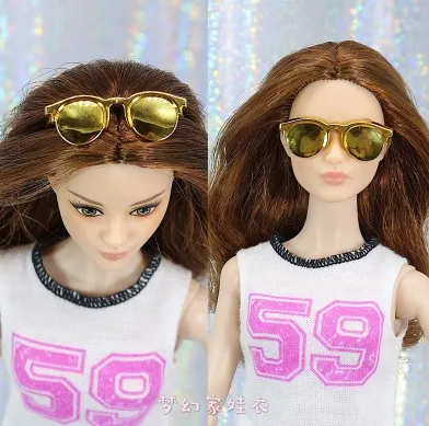 

Original Doll Sunglass / Mix Different Styles Fashion Multicolor Accessories For 1/6 Barbie Kurhn Doll GiftToys for Girls