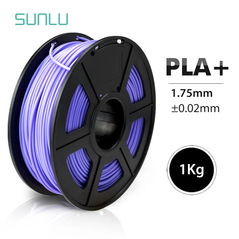 SUNLU PLA PLUS Филамент 1,75 мм 1 кг материалы для 3d печати разноцветные на выбор пластиковые PLA 3d Филамент Быстрая - Цвет: PLA Plus Purple