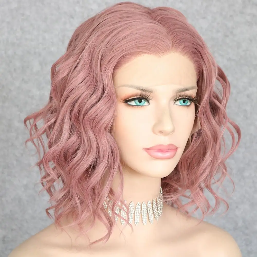 Lvcheryl синтетические парики на кружеве для женщин натуральные волнистые