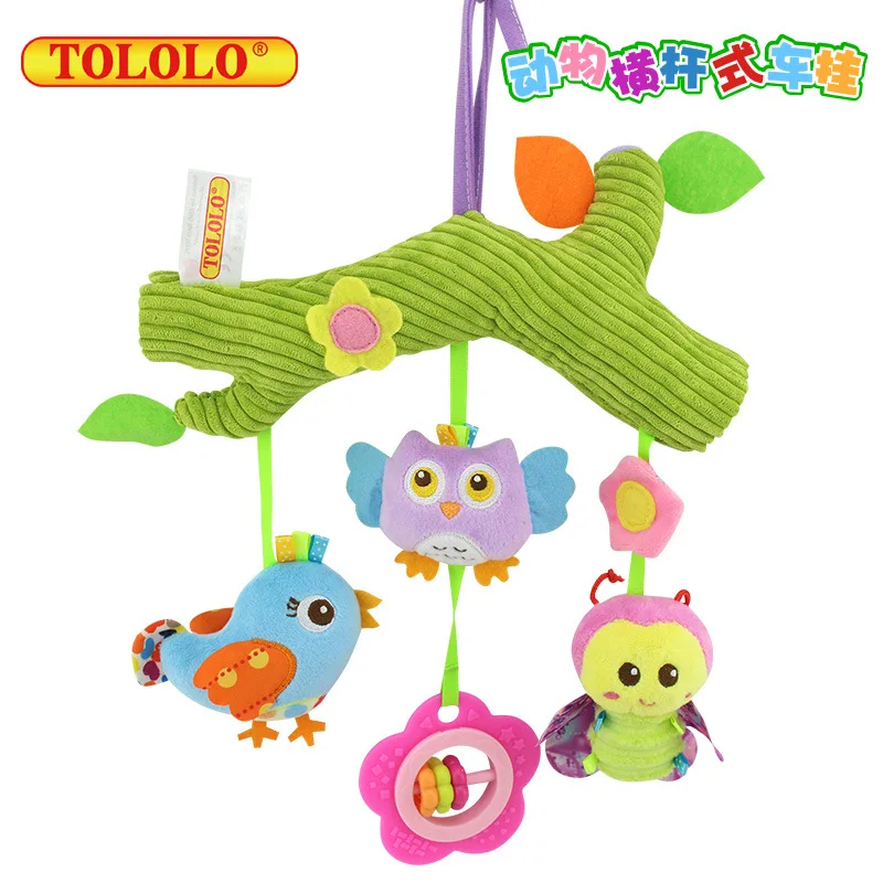 Детская коляска вешалки животных кровать колокольчики чтобы успокаивать