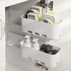 Baffect корзина для хранения под раковину полка для кухонного шкафа Органайзер Пластиковый подвесной держатель для хранения Ящики для шкафа
