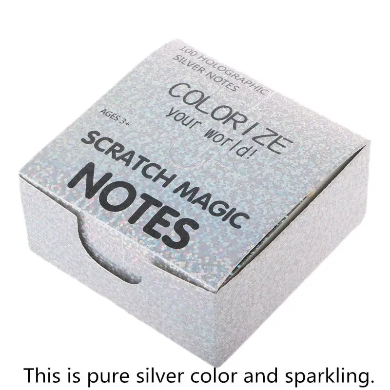 

100PCS Rainbow Scratch Art Mini Notes With Wooden Stylus Scraping Drawing Toys Arts And Crafts For Girls Stocking Stuffers